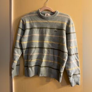 Lacoste wool blend striped sweater